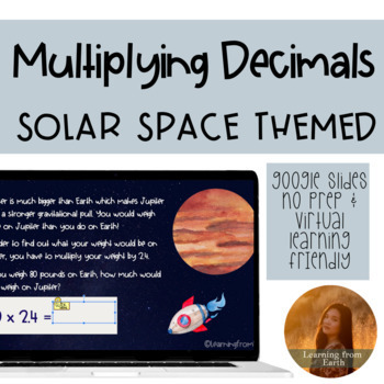 Preview of Multiplying Decimals and Percentages Activity on Google Slides