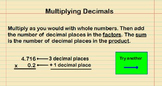 Multiplying Decimals by Decimals Presentation