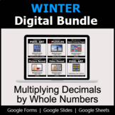 Multiplying Decimals by Whole Numbers - Digital Winter Mat