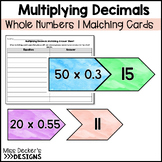 Multiplying Decimals by Whole Numbers Matching Cards