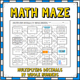 Multiplying Decimals by Whole Numbers - Math Maze
