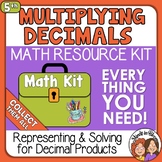 Multiplying Decimals to the Hundredths Representing & Solv