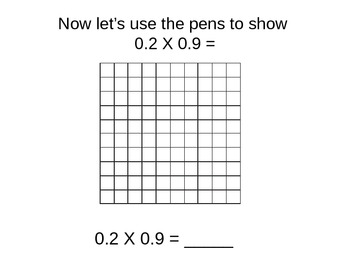 multiplying decimals using 100s grids by wallaces teach