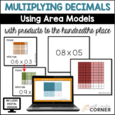 Multiplying Decimals using Area Models, Print and Digital