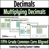 Multiplying Decimals with Models Boom Cards