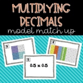 Multiplying Decimals with Models Match Up Game 5.NBT.7