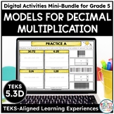 Multiplying Decimals with Models | Math Activities and Task Cards