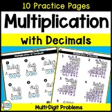Multiplying Decimals 2-Digit and 3-Digit Multiplication Pr