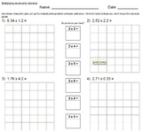 Multiplying Decimals with grids