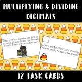 Multiplying & Dividing Decimals Task Cards TEKS 6.3E