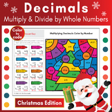 Multiplying & Dividing Decimals by Whole Numbers | Color b