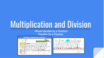 Preview of Multiplying & Dividing Fractions (Interactive Google Slidedeck) Ready to Go