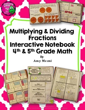 Preview of Multiplying & Dividing Fractions Interactive Notebook INB Unit 4th & 5th Grade