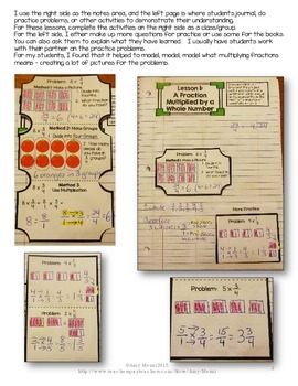 Multiplying & Dividing Fractions Interactive Notebook INB Unit 4th ...
