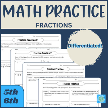 Preview of Multiplying & Dividing Fractions | Math | Differentiated | 5th 6th 7th Grades