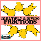 Multiplying Dividing Fractions Mixed Numbers Easter Peeps 