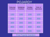 Multiplying & Dividing Fractions & Order of Ops Jeopardy(R)