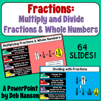 Preview of 5th grade Fractions PowerPoint Lesson: Multiplying and Dividing Fractions