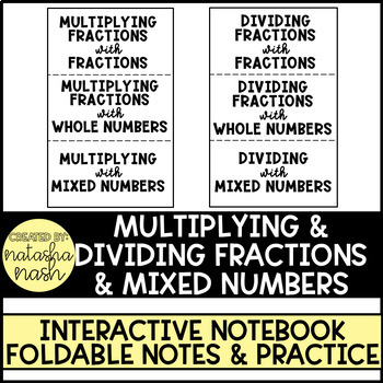 Preview of MULTIPLYING & DIVIDING FRACTIONS AND MIXED NUMBERS