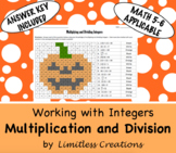 Multiplying & Dividing Integers Halloween Activity