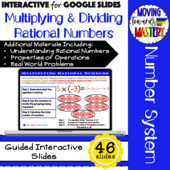 Preview of Multiplying & Dividing Integers/ Rational Numbers: Guided Interactive Lesson