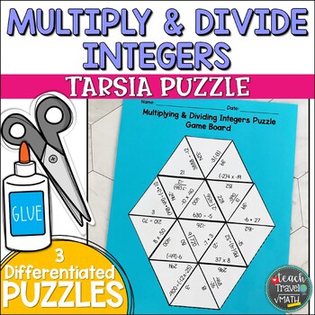 Multiplying & Dividing Integers Tarsia Puzzle by Teach Travel Math