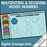 Multiplying & Dividing Mixed Numbers Digital Scavenger Hunt