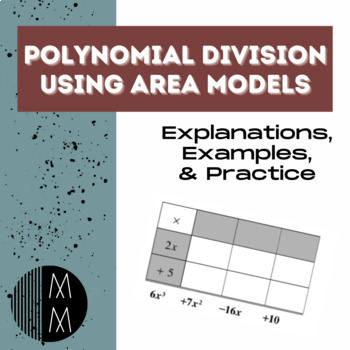Preview of Multiplying & Dividing Polynomials Using Area Models