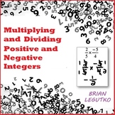 Multiplying & Dividing Positive & Negative Integers (WS No