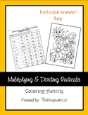 Multiplying & Dividing Radicals Coloring Activity