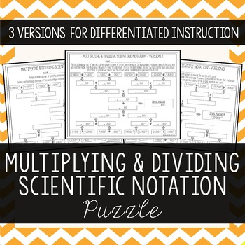 Preview of Multiplying & Dividing Scientific Notation