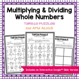 Multiplying Dividing Whole Numbers Tarsia Puzzle