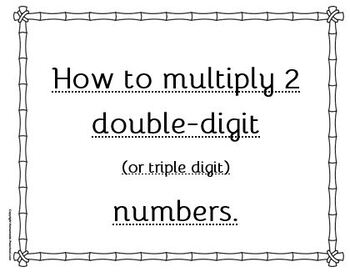 Preview of Multiplying Double-Digit Numbers