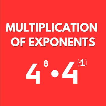 Preview of Multiplying Exponents with different bases worksheets | with answers