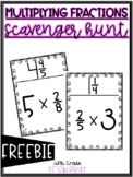 Multiplying Fraction by a Whole Number Scavenger Hunt