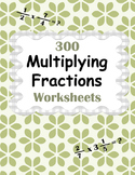 Multiplying Fractions Worksheets - Proper, Improper & Mixe