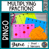 Multiplying Fractions BINGO Math Game