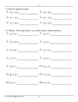 multiplying fractions by whole numbers worksheet 4th