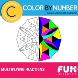 Multiplying Fractions Color by Number