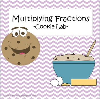Preview of Multiplying Fractions Cookie Lab