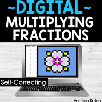 Preview of Multiplying Fractions - Fraction Practice - 5th Grade Math - Digital