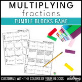 Multiplying Fractions Game | Tumble Blocks Math Review Wor