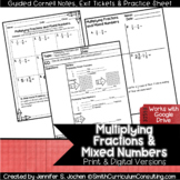 Multiplying Fractions Guided Cornell Notes - Perfect for AVID
