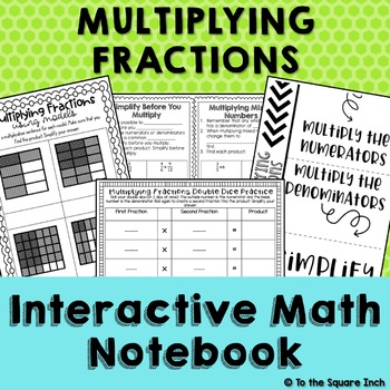 Preview of Multiplying Fractions Interactive Notebook