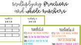 Multiplying Fractions Lesson | 100% EDITABLE | Anchor Char