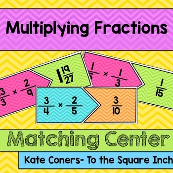 Preview of Multiplying Fractions Center