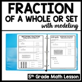 Fractions of a Set Worksheets, Multiply Fractions- Fractio