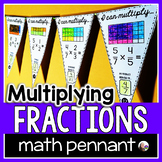 Multiplying Fractions Math Pennant Activity