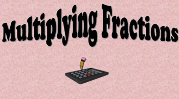 Preview of Multiplying Fractions Practice PowerPoint without simplifying