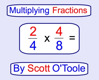 Preview of Multiplying Fractions Smartboard Math Lesson